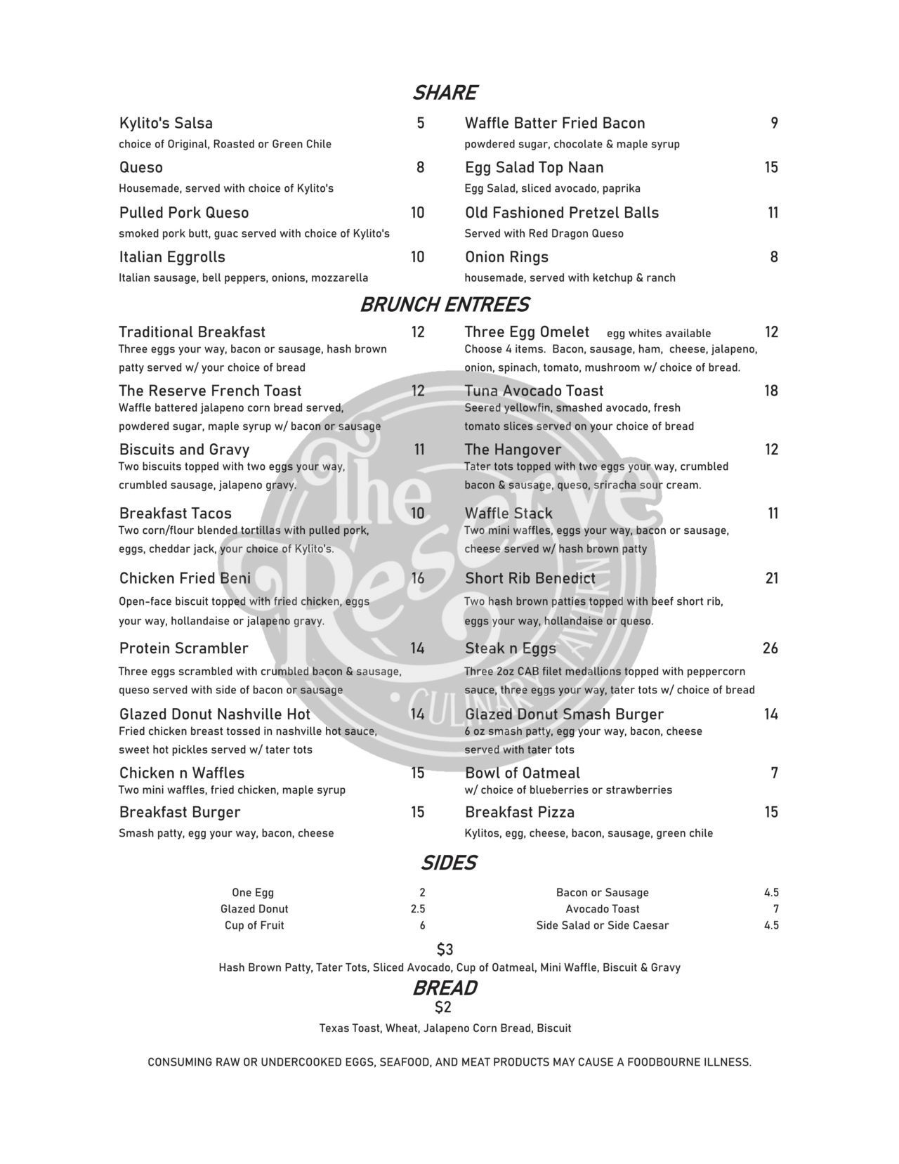 Our Menu | Lubbock Restaurant Menu | (806) 403-0311